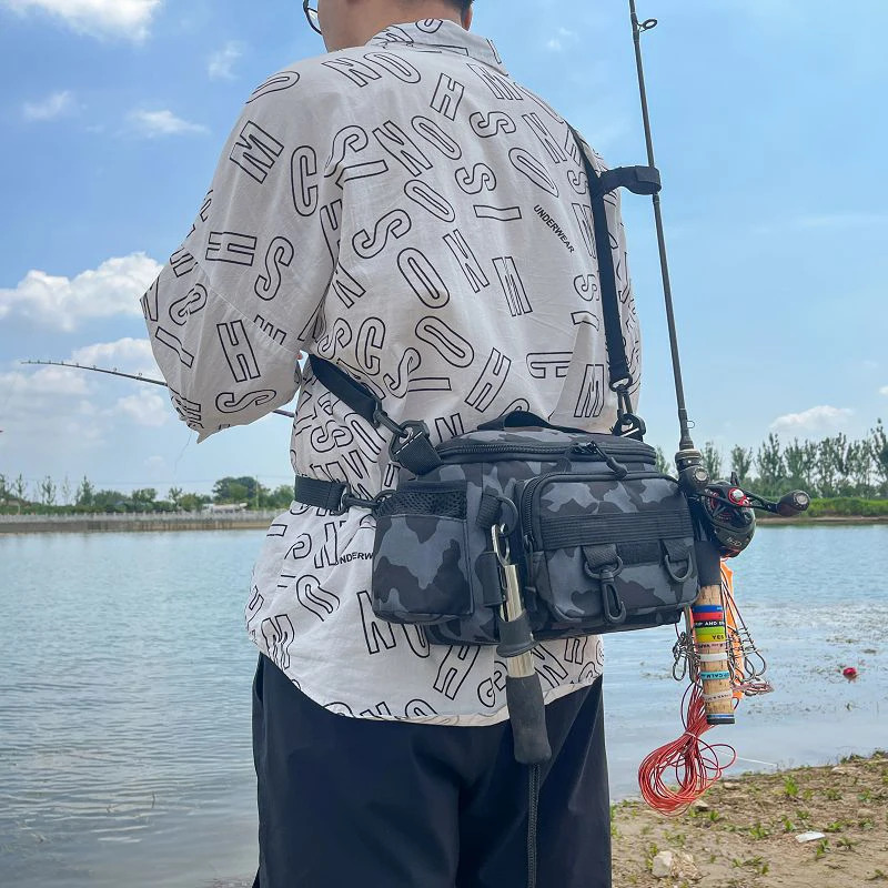 Black Fishing Tackle Shoulder  - огляд і ціна Fish Finder Case