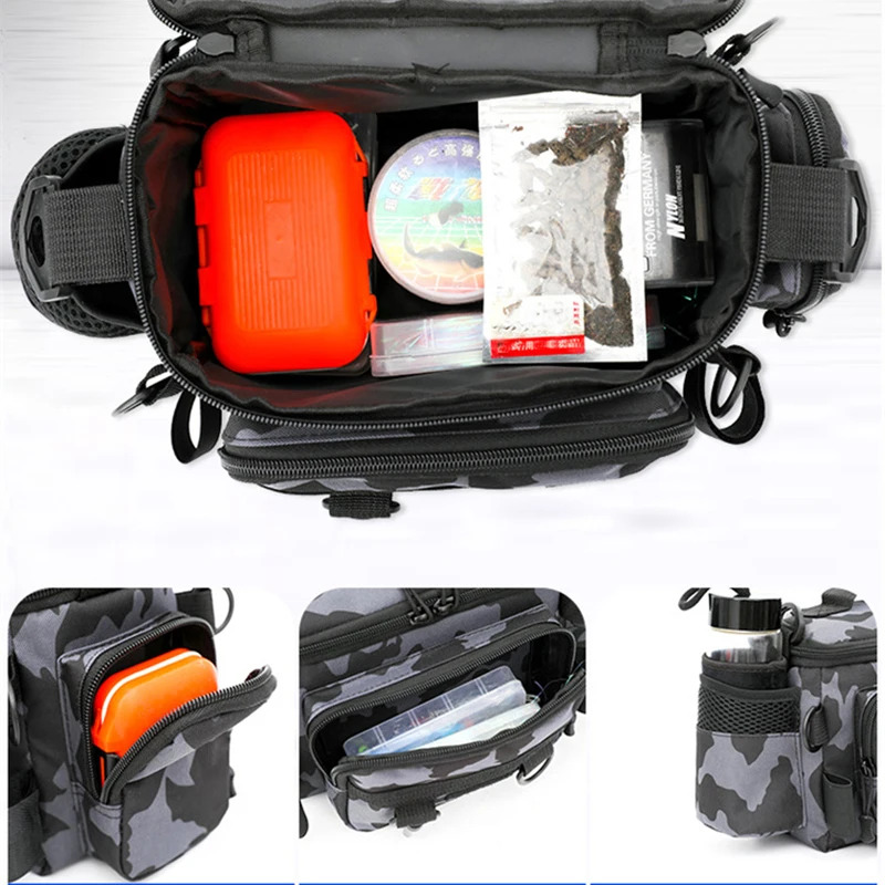 Black Fishing Tackle Shoulder  - огляд і ціна Fish Finder Case