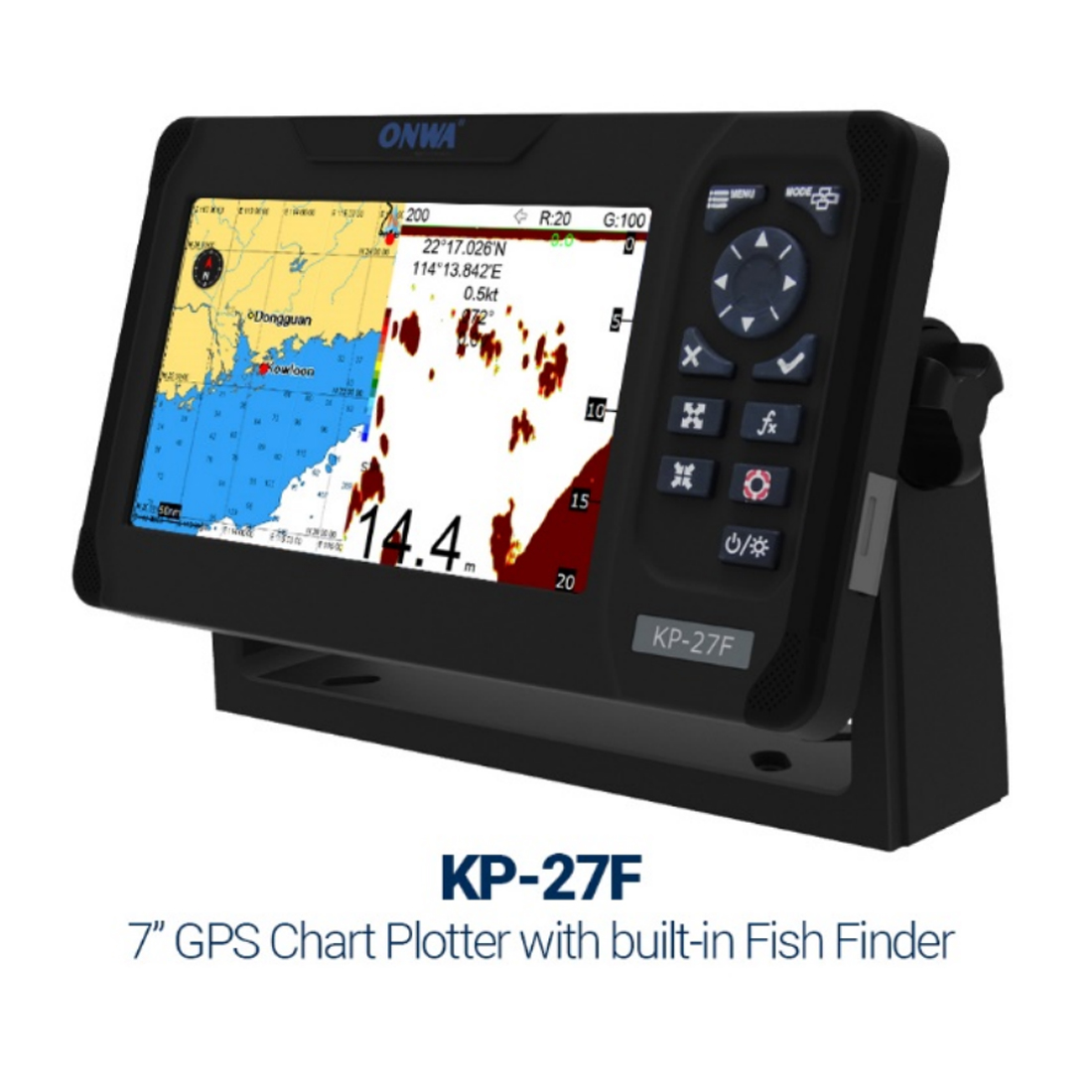 ONWA KP-27F 7-inch Marine GPS  - огляд і ціна Fish Finder Gps